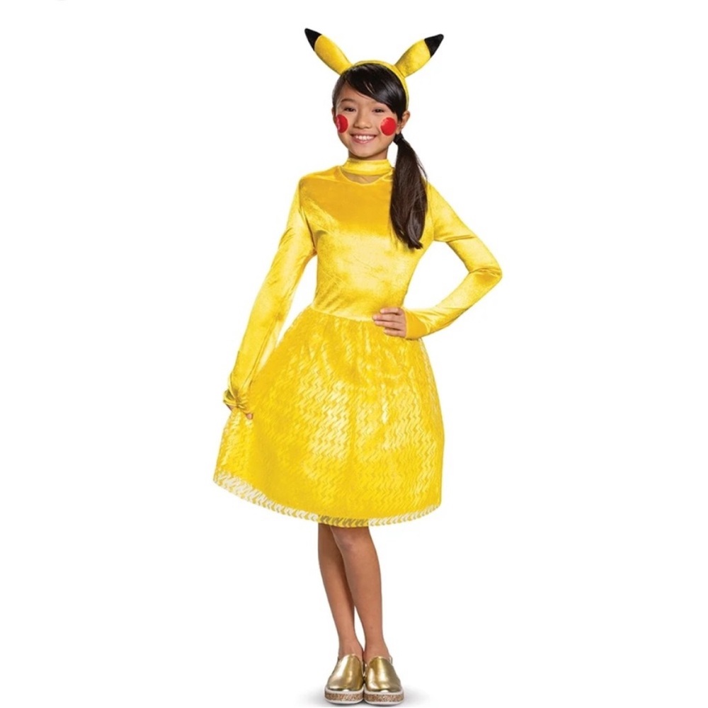 Pokémon Long Sleeve Pikachu Dress Halloween Costume